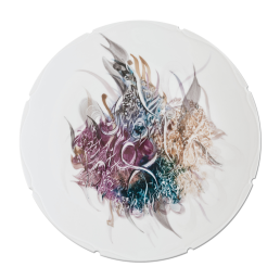 Wandschale Unikat "Sweet Dreams", Unikat Khaled Al-Saai, Ø 45 cm