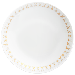 Dessertschale, Form "No 41", Swords Luxury Gold, Schwerterkante, Ø 18 cm