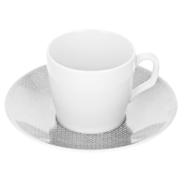 Espressotasse, Form "MEISSEN® Cosmopolitan", Mesh, platin, V 0,05 l
