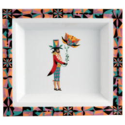 Vide-Poche, groß, "Flower Ballet", Mann, Olaf Hajek, 21 x 18,5 cm