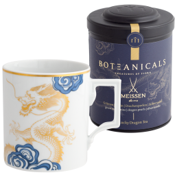 MEISSEN Tee-Set Glücksdrachen, 2-tlg., BOTEANICALS Glücksdrachen-Tee 100g, Henkelbecher, Glücksdrachen