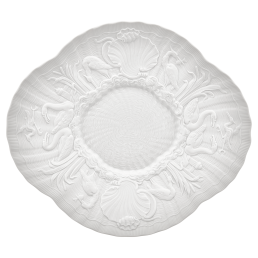 Gourmet Plate, Shape "Swan Service", bisque white, L 30 cm