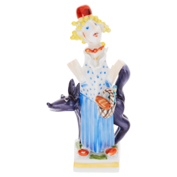 Rotkäppchen Märchenfiguren, Bunt und gold staffiert, H 8,5 cm