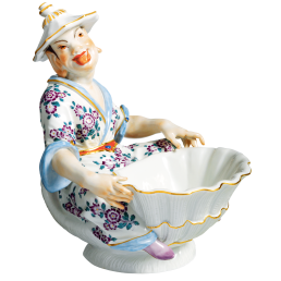 Japaner auf Muschel, sitzend