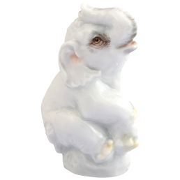 Elefant, Bunt staffiert, leicht, H 5,5 cm