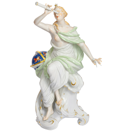 Muse Urania mit Mythologie der Sterne, H 46 cm