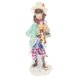 Affenkapelle Dudelsackpfeifer, H 14,5 cm