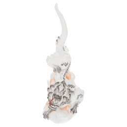 Mingdrache männlich, Grau und schwarz staffiert, H 29,5 cm