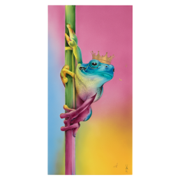 Wandbild "Froschkönig", Lim. 50, 60 x 30 cm