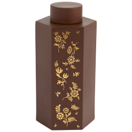 Dose, Goldener Garten, Böttgersteinzeug