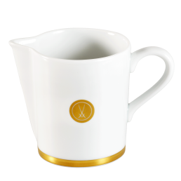 Cream jug, Shape "No 41", Swords Luxury Gold, swords medallion, gold rim, V 0,15 l