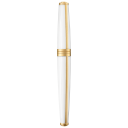 MEISSEN® Porcelain Mascara Rollerball, Pure white gold, H 18,5 cm